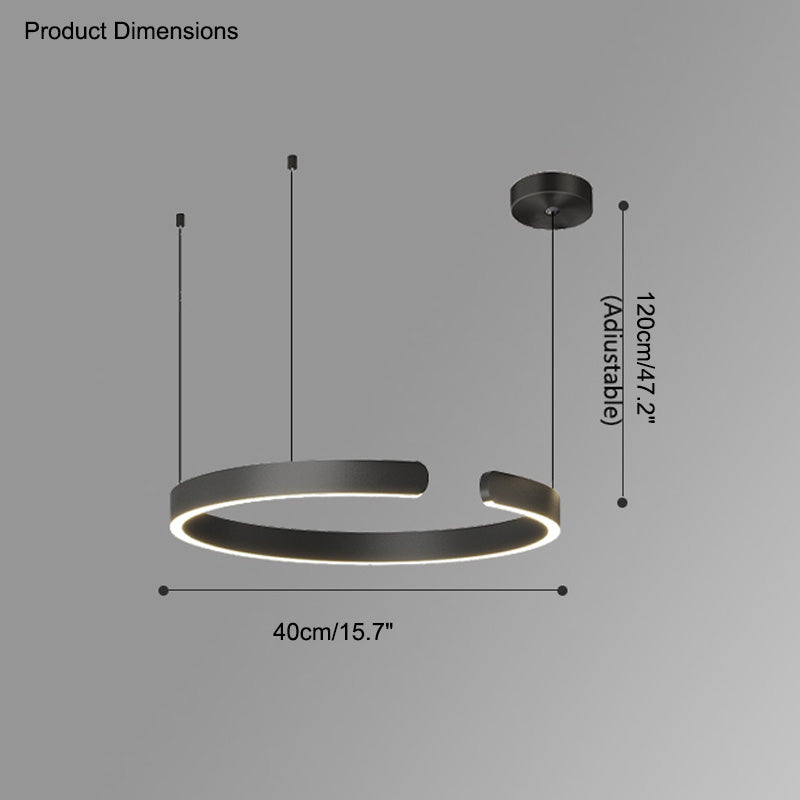 Modern Ring LED Chandelier - LM1036 - Lumora