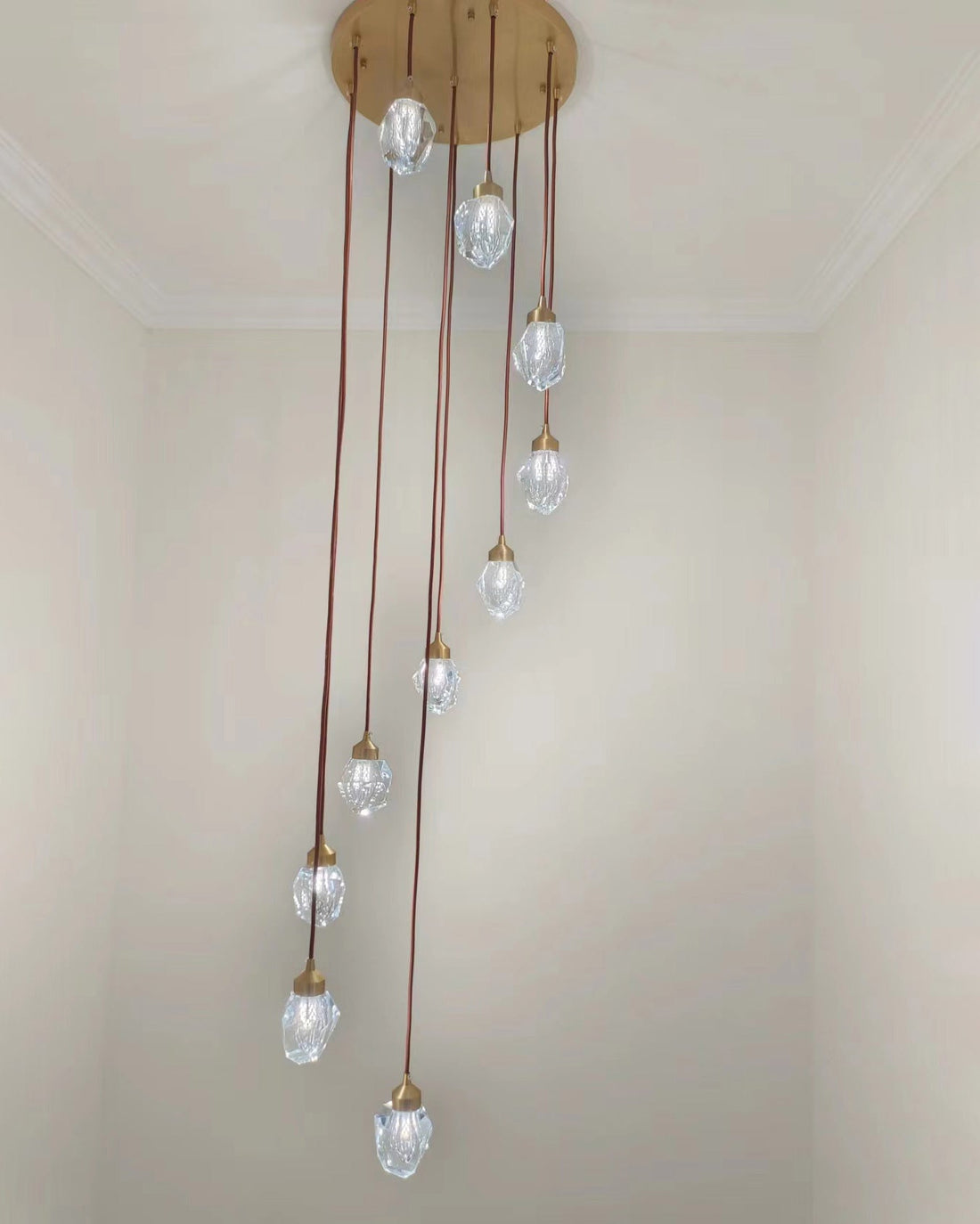 Cascading Crystal Pendant Chandelier-LM1040 - Lumora