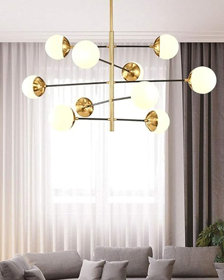 Aurora Sphere Luxe Gold Chandelier - LM1101 - Lumora