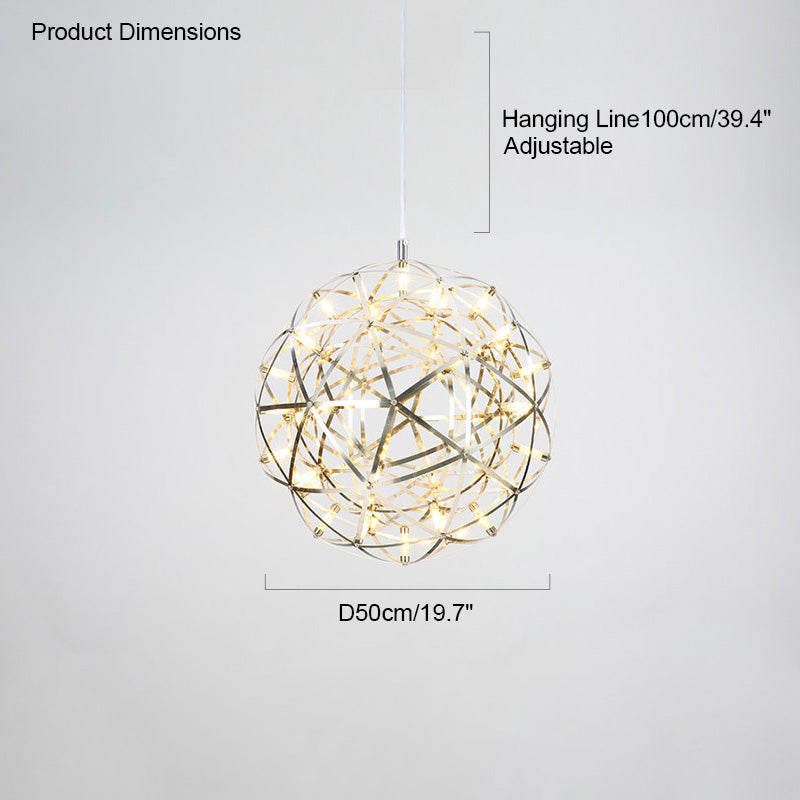 Luxury Chrome LED Sphere Chandelier - LM1073 - Lumora