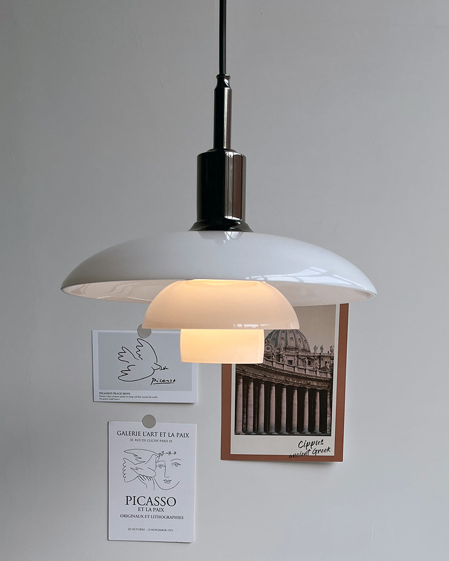 Nordic Milk Glass Pendant Light - LM1037 - Lumora