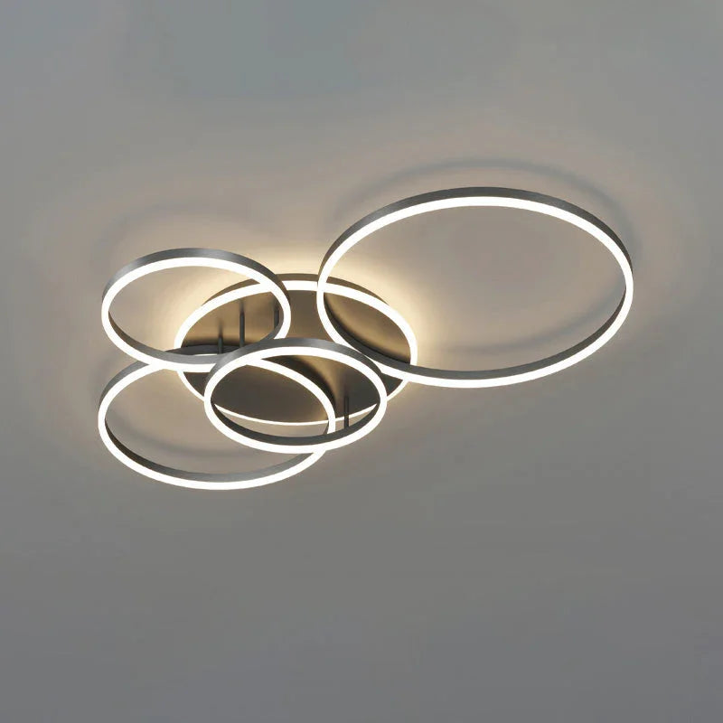 Gold Circular LED Ring Chandelier - LM1020 - Lumora