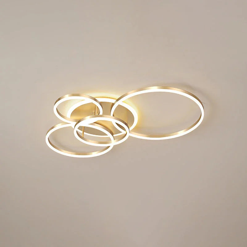 Gold Circular LED Ring Chandelier - LM1020 - Lumora