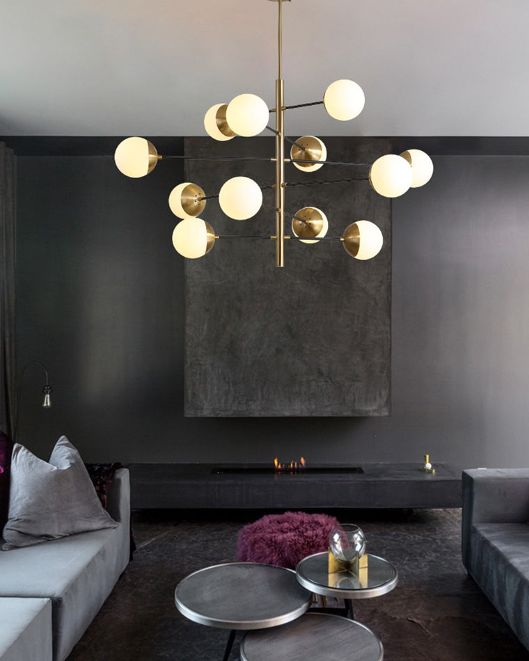 Aurora Sphere Luxe Gold Chandelier - LM1101 - Lumora