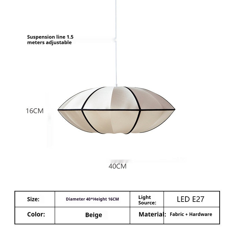 Japanese Vintage Fabric Pendant Light – LM1058 - Lumora