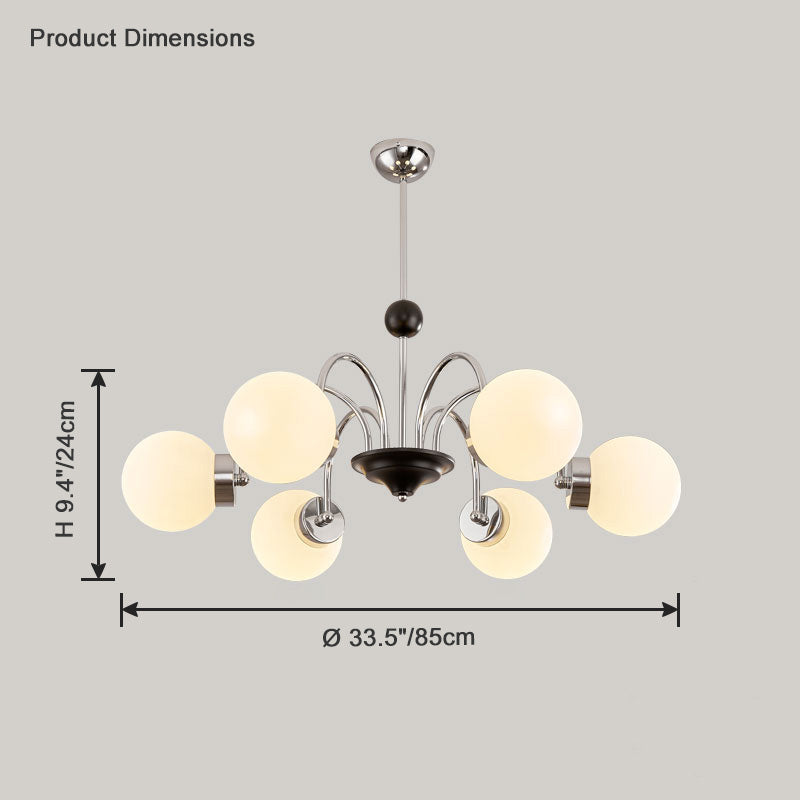 Glass Globe Chandelier - LM1081 - Lumora