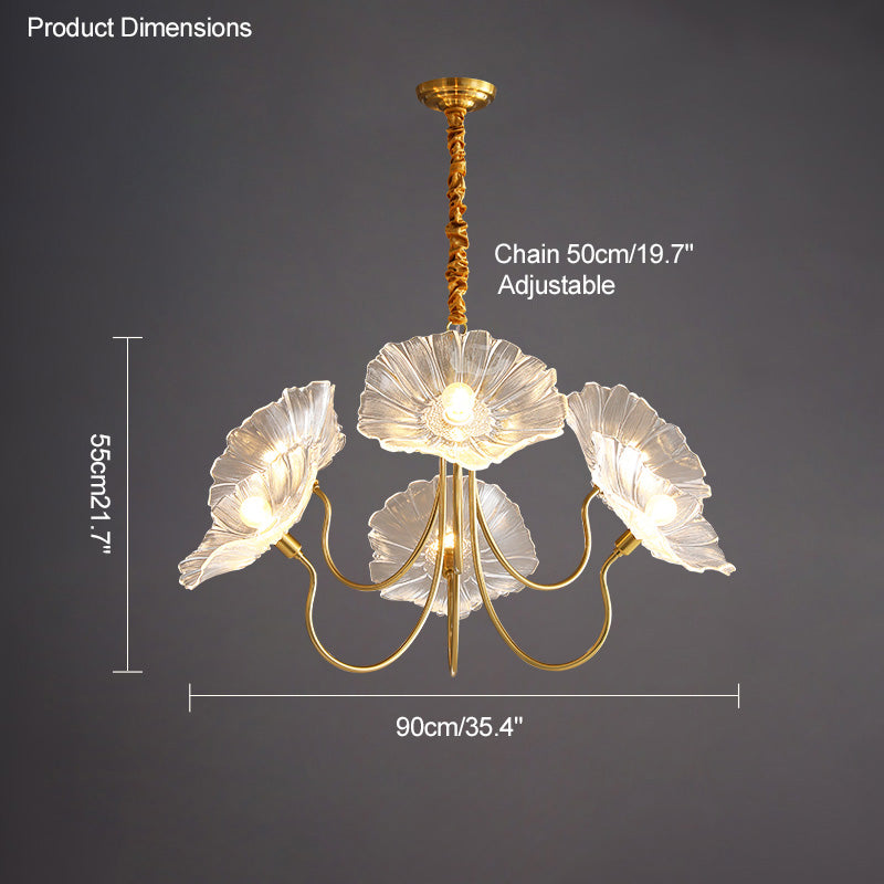 Glass Flower Chandelier - LM1120