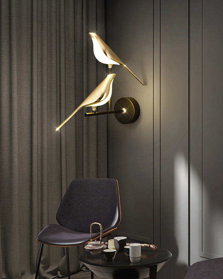 Gold Birds LED Wall Sconce - LM1017