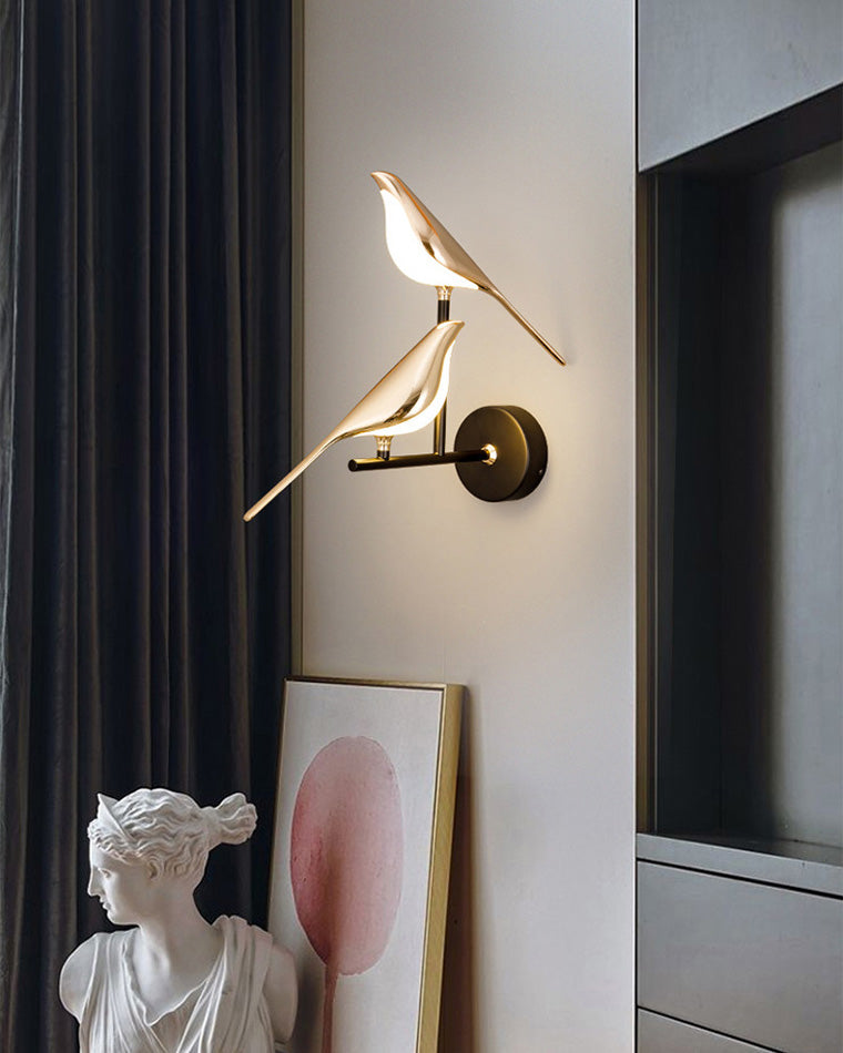 Gold Birds LED Wall Sconce - LM1017