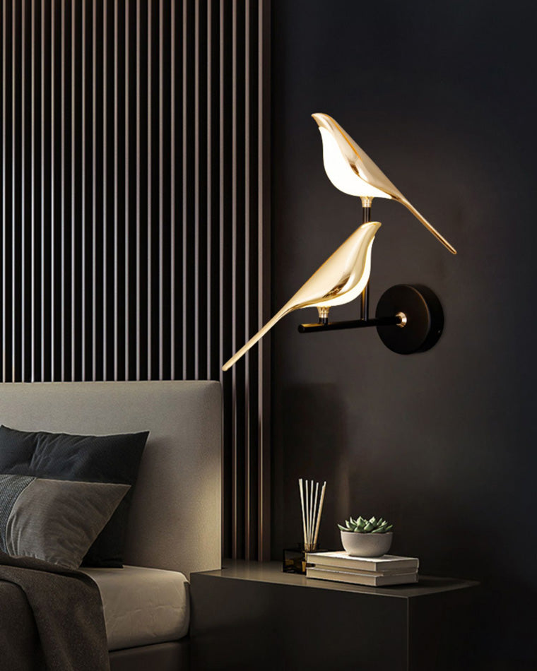 Gold Birds LED Wall Sconce - LM1017