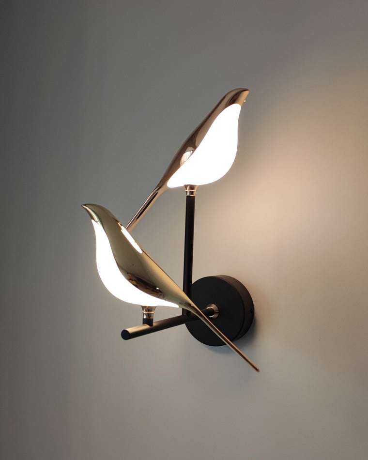 Gold Birds LED Wall Sconce - LM1017