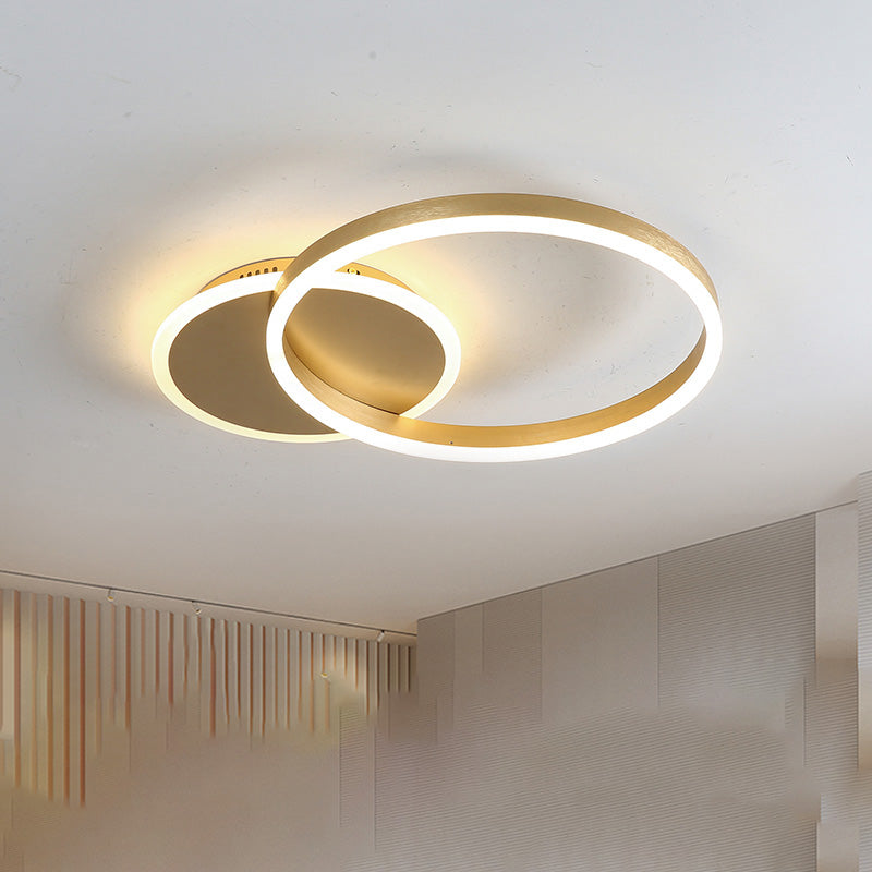 Gold Circular LED Ring Chandelier - LM1020 - Lumora