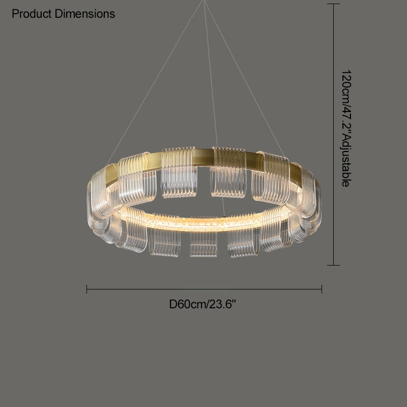 Aurelia Gold Ring LED Chandelier - LM1094 - Lumora