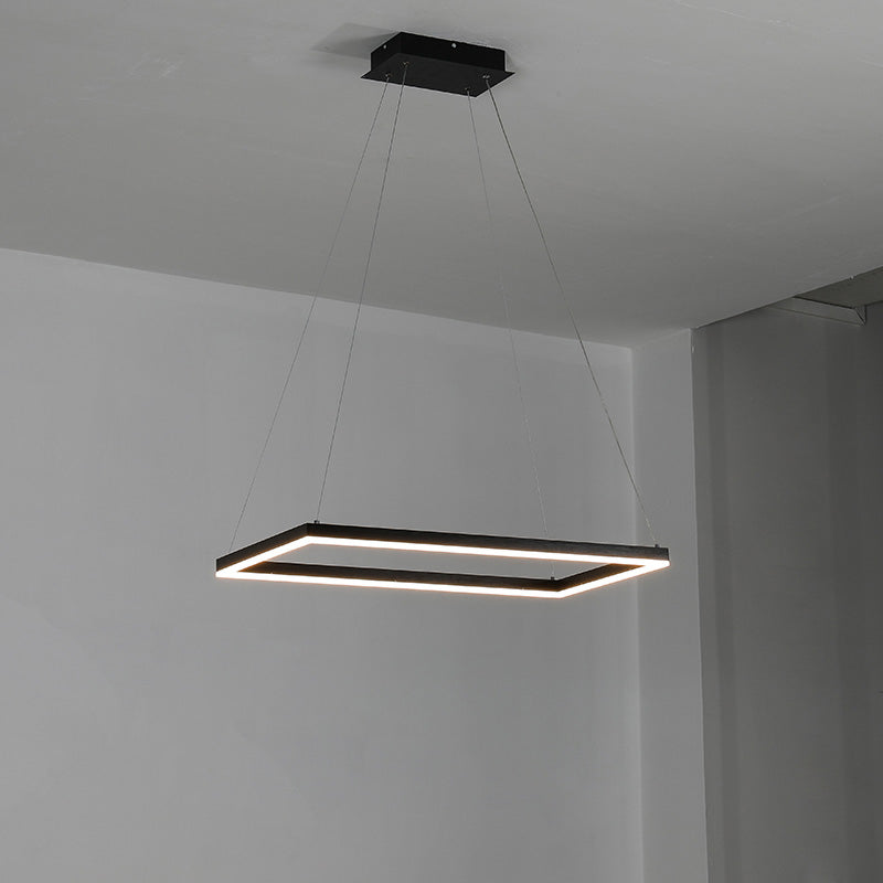 Tiered Rectangular LED Chandelier - LM1031 - Lumora