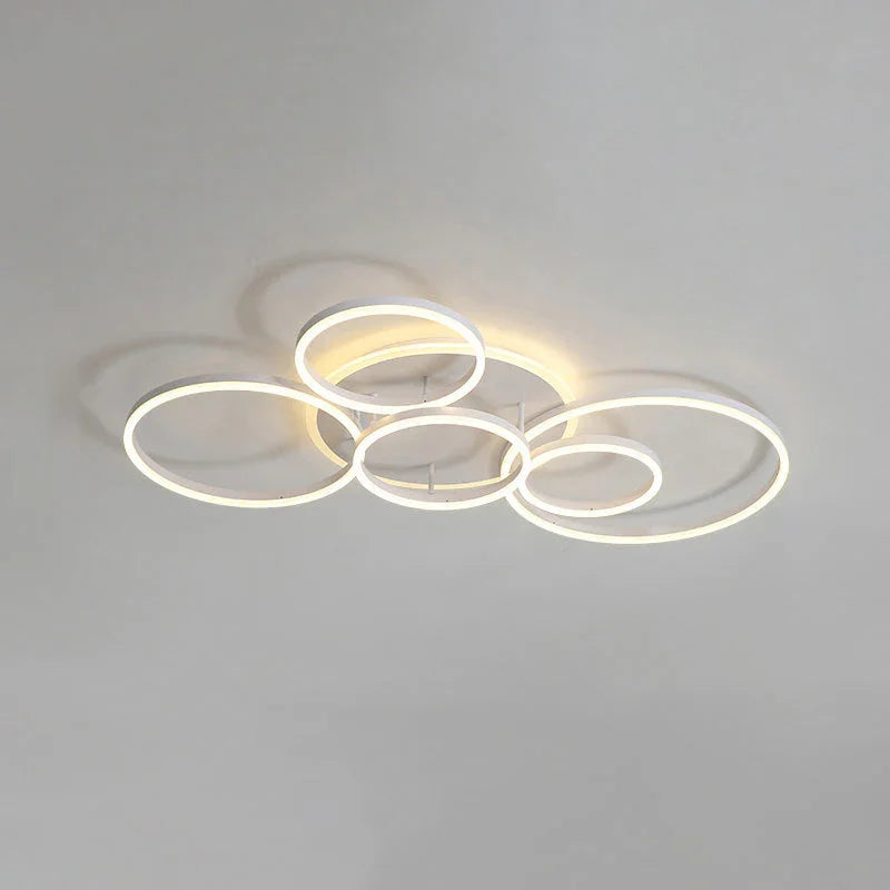 Gold Circular LED Ring Chandelier - LM1020 - Lumora