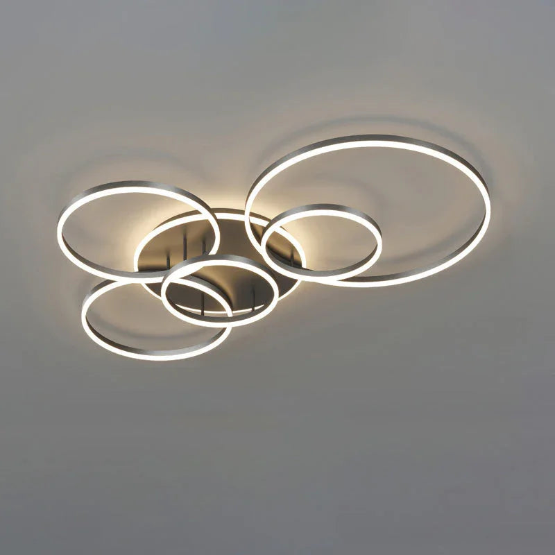 Gold Circular LED Ring Chandelier - LM1020 - Lumora