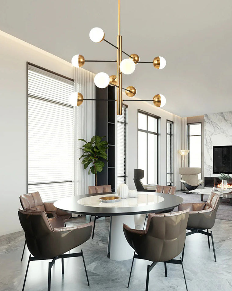 Aurora Sphere Luxe Gold Chandelier - LM1101 - Lumora