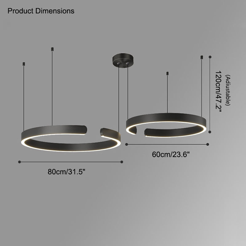 Modern Ring LED Chandelier - LM1036 - Lumora