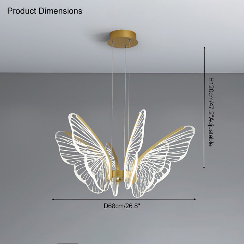 Modern Butterfly LED Chandelier – LM1067 - Lumora