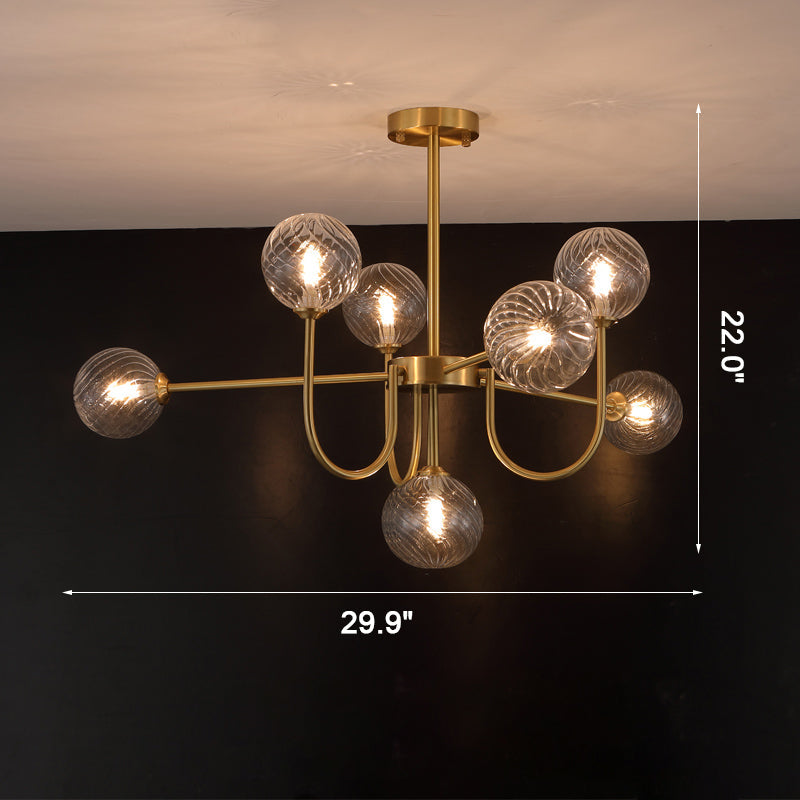 Luxury Globe Glass Chandelier - LM1082 - Lumora