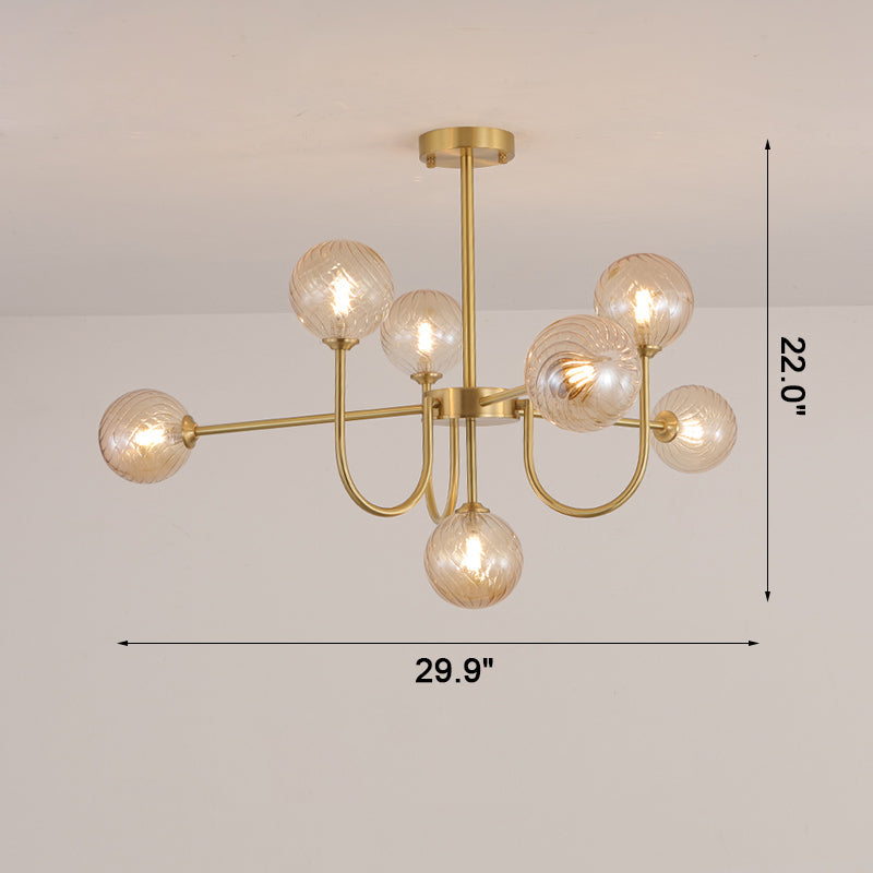 Luxury Globe Glass Chandelier - LM1082 - Lumora