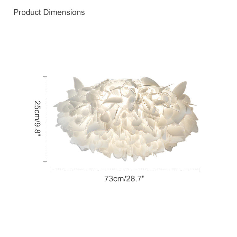 Romantic White Flower LED Ceiling Light - LM1124