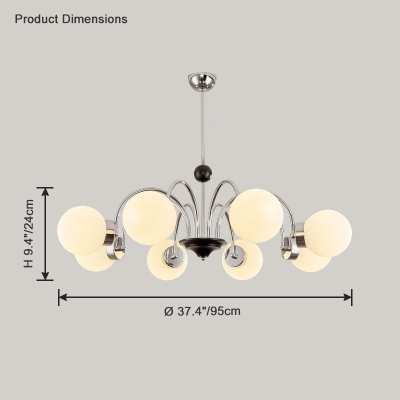 Glass Globe Chandelier - LM1081 - Lumora