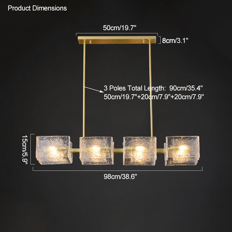 Aurora Ripple Linear Chandelier - LM1093 - Lumora
