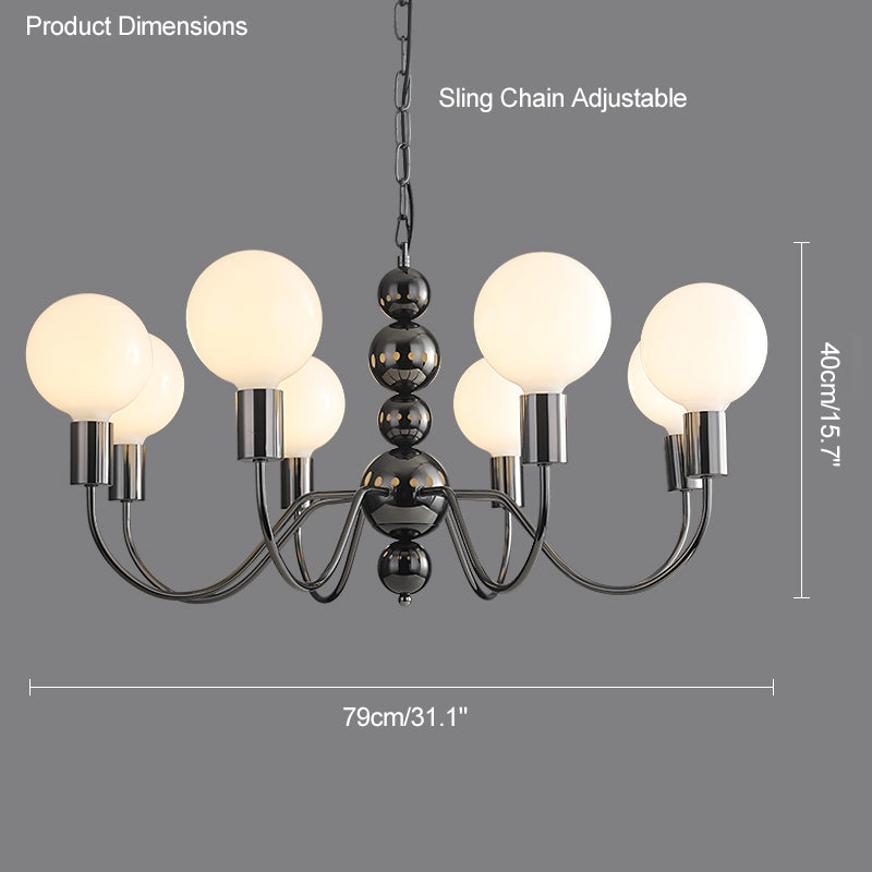Luxury Globe Glass Chandelier - LM1086 - Lumora