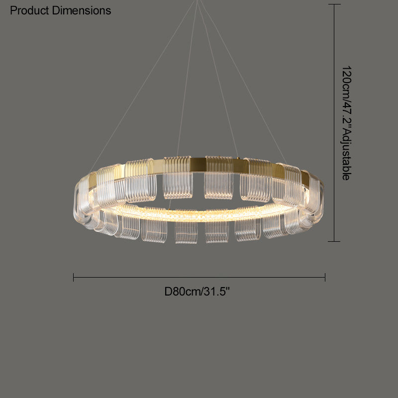 Aurelia Gold Ring LED Chandelier - LM1094 - Lumora