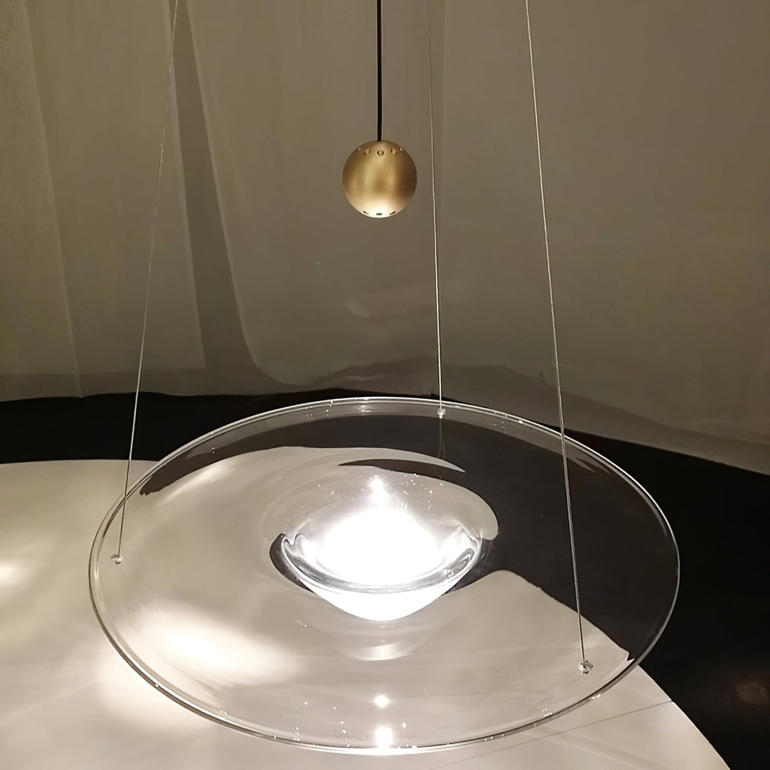 Glass Disc Pendant Light - LM1117