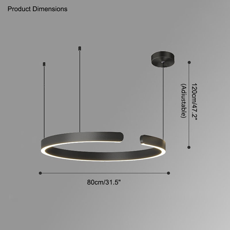 Modern Ring LED Chandelier - LM1036 - Lumora