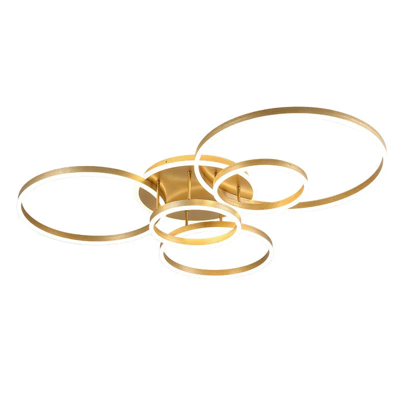 Gold Circular LED Ring Chandelier - LM1020 - Lumora