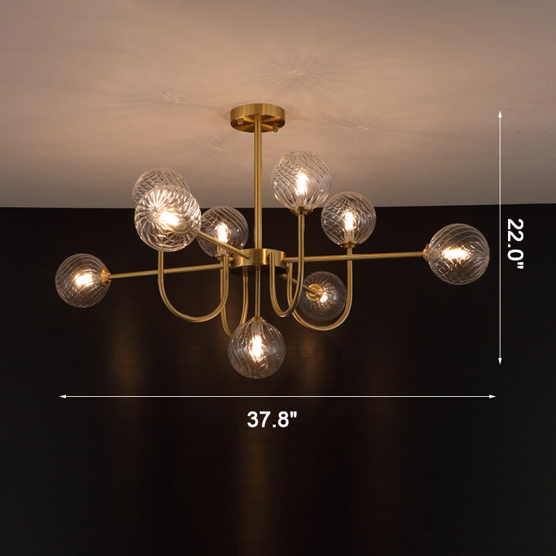 Luxury Globe Glass Chandelier - LM1082 - Lumora