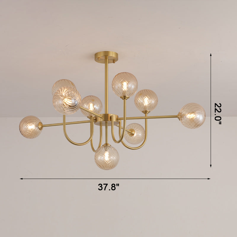 Luxury Globe Glass Chandelier - LM1082 - Lumora