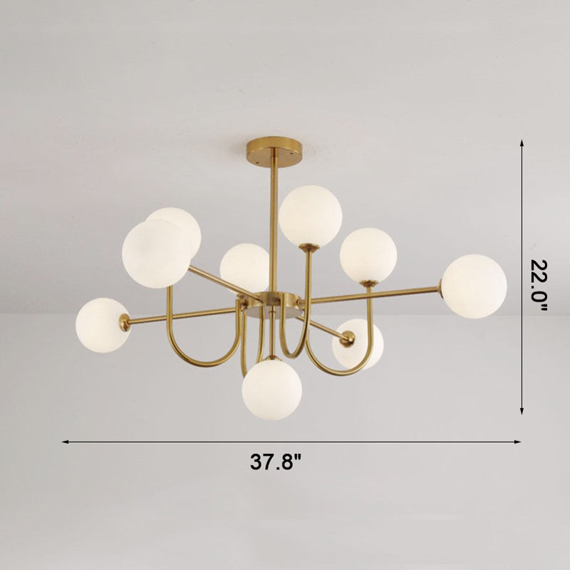 Luxury Globe Glass Chandelier - LM1082 - Lumora