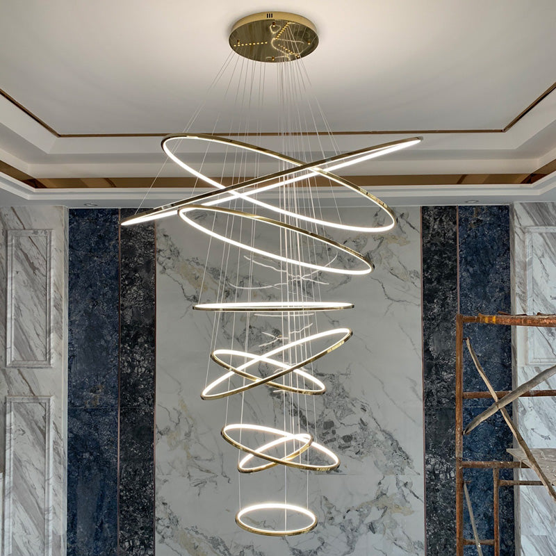 Tiered Ring LED Chandelier - LM1026 - Lumora