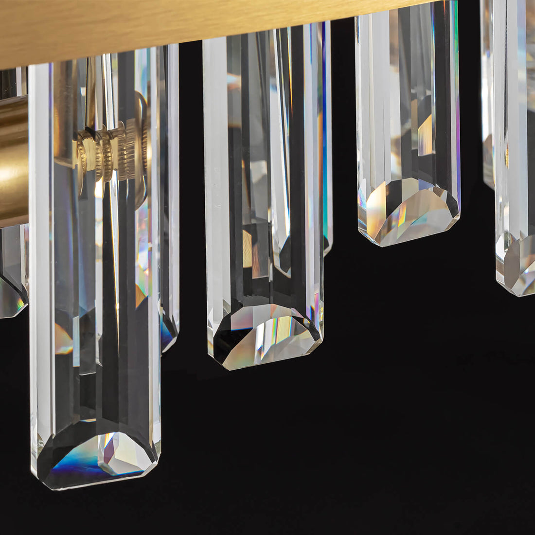 Aurum Gold Crystal Ring Chandelier - LM1013