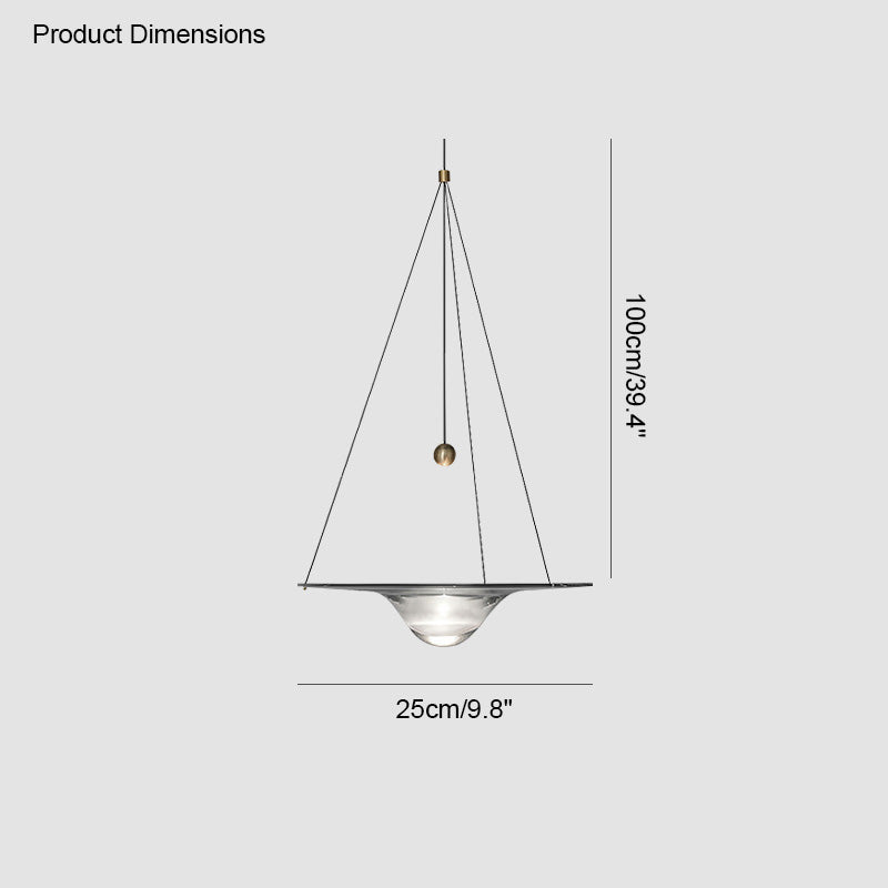 Glass Disc Pendant Light - LM1117