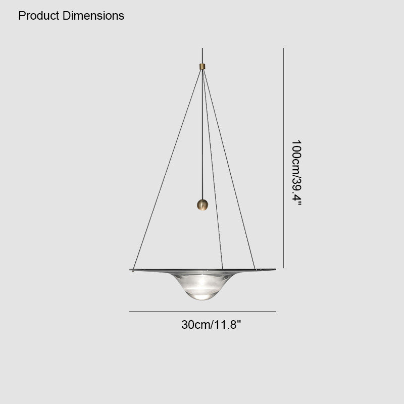 Glass Disc Pendant Light - LM1117