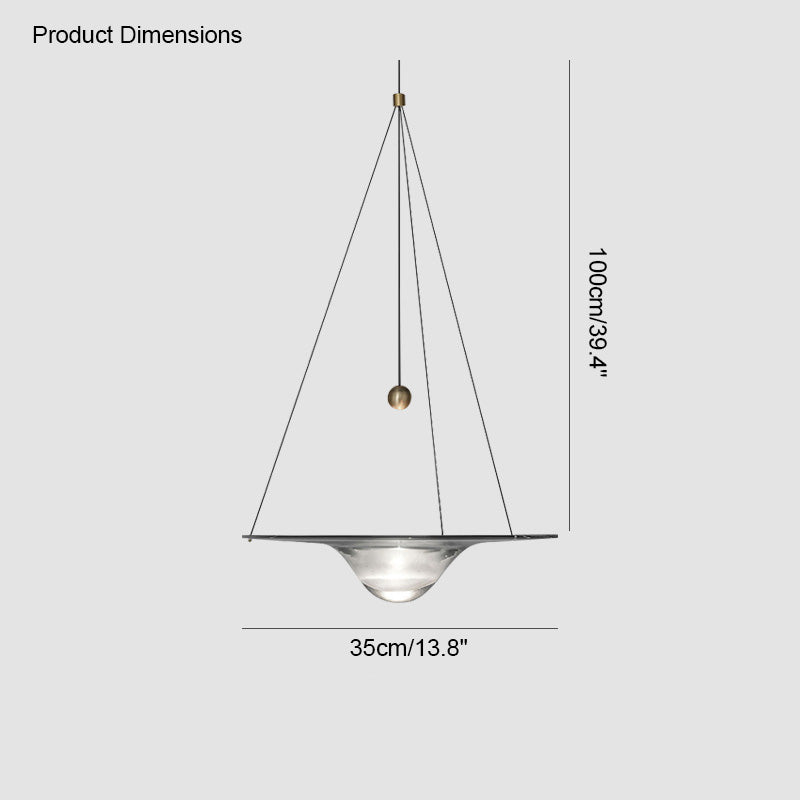 Glass Disc Pendant Light - LM1117