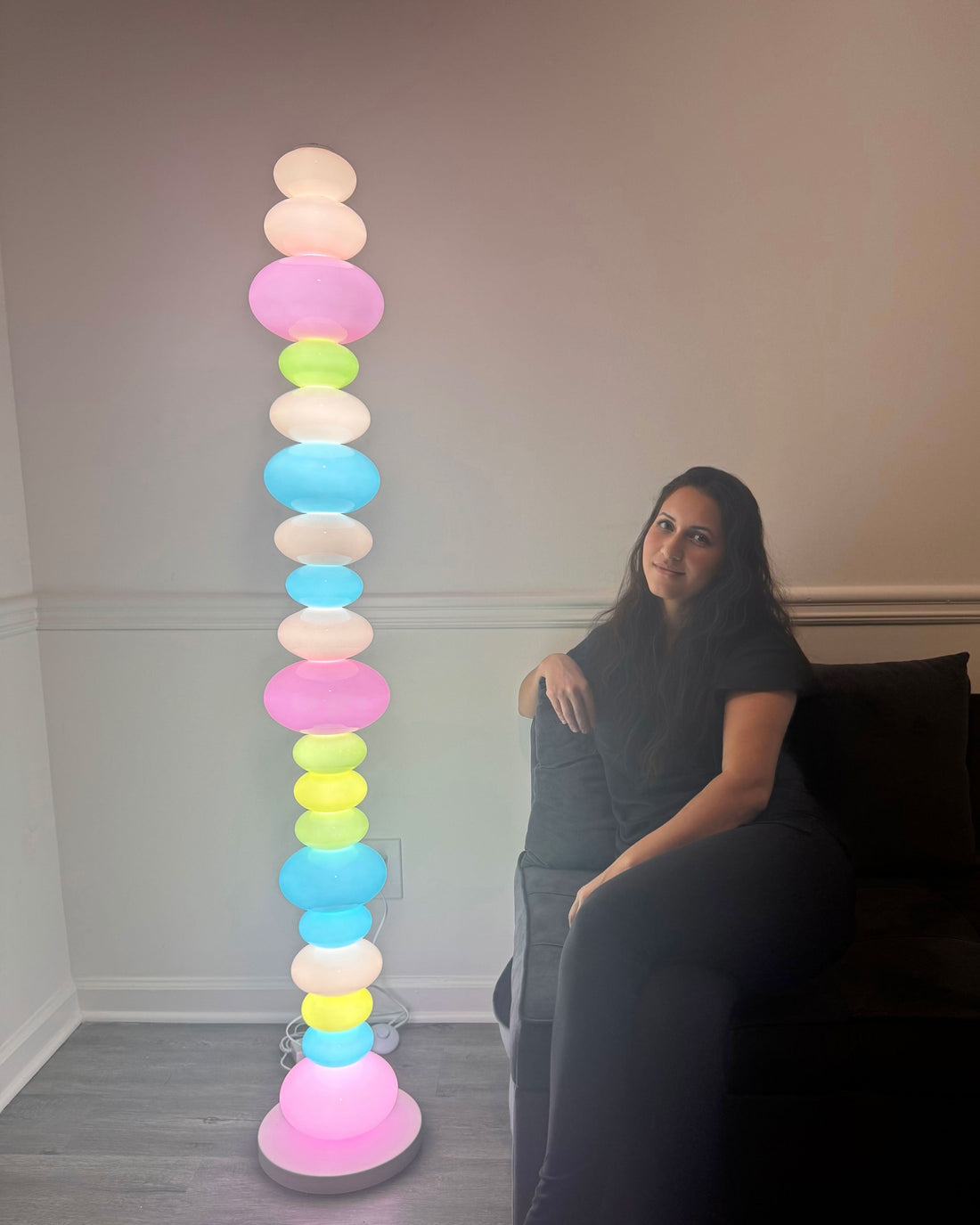 Colorful Glass Floor Lamp - LM1126