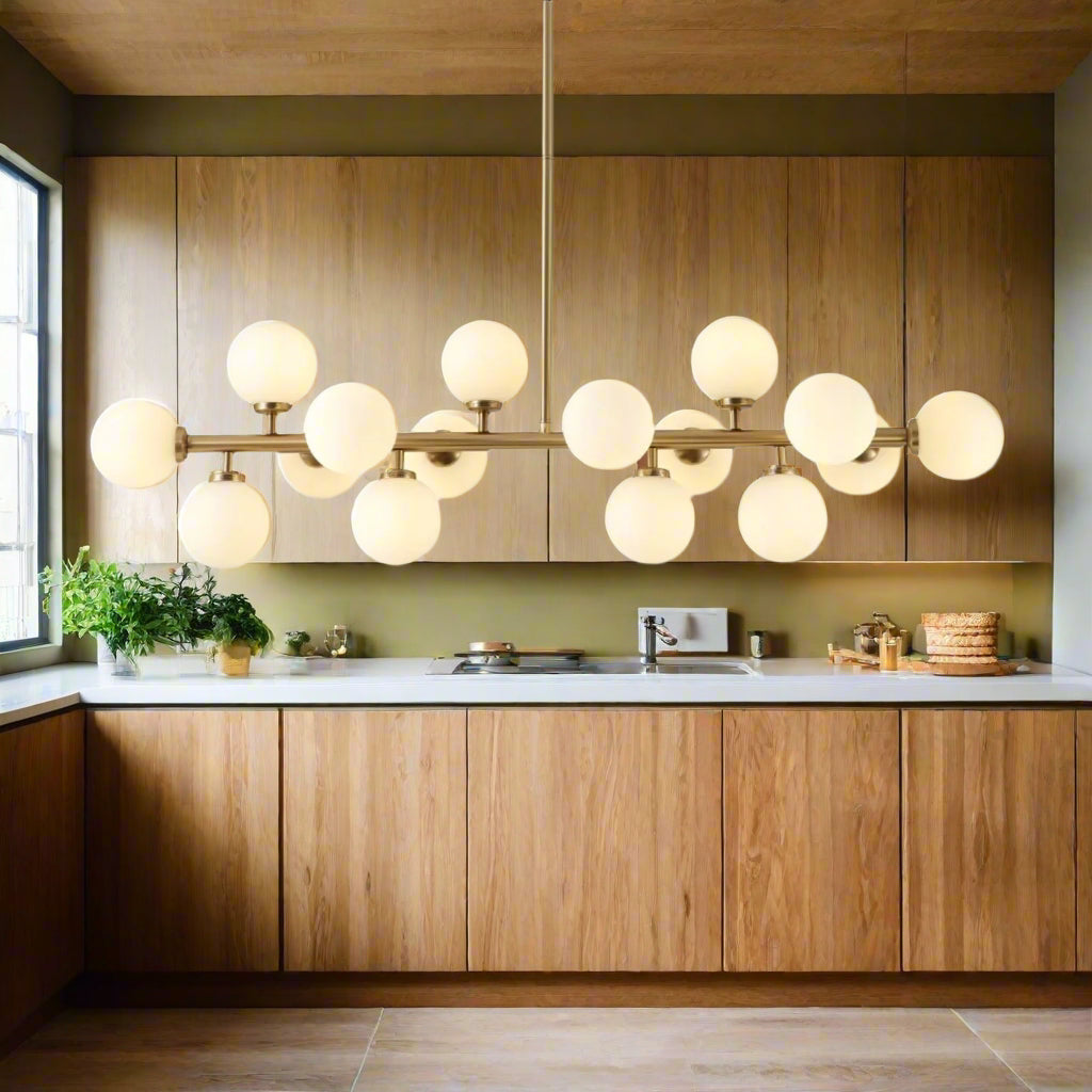 Glass Globes Linear Chandelier - LM1049 - Lumora