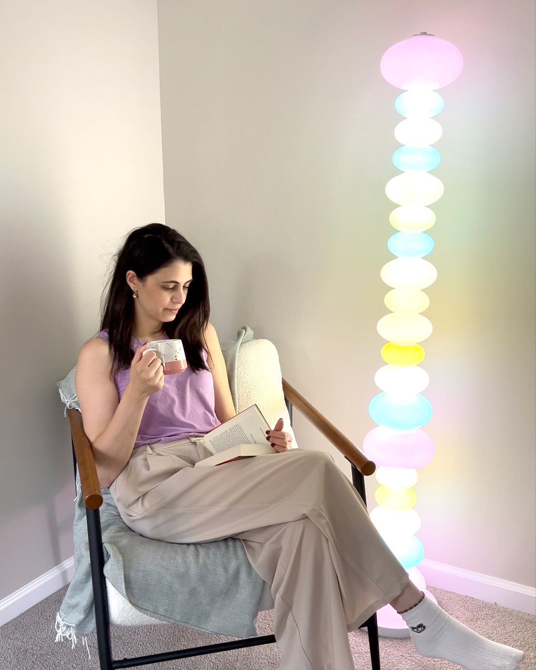 Colorful Glass Floor Lamp - LM1126