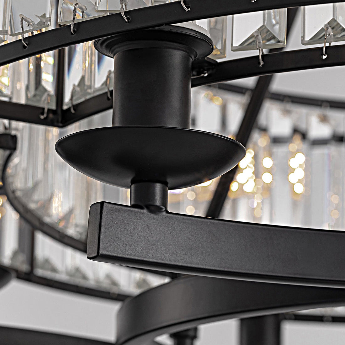 Rustic Crystal Wagon Wheel Chandelier - LM1034 - Lumora