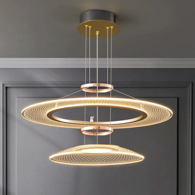Luxury Modern LED Crystal Ring Chandelier – LM1052 - Lumora