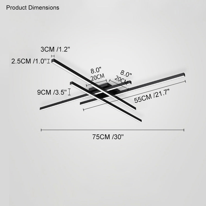 Crossline Flush Light - LM1007 - Lumora