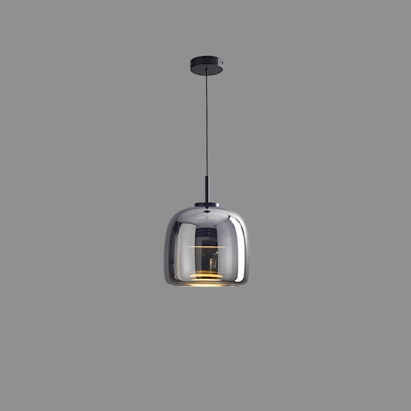 Drum Blown Glass Pendant Light - LM1030