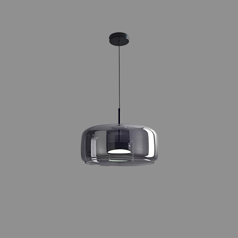 Drum Blown Glass Pendant Light - LM1030