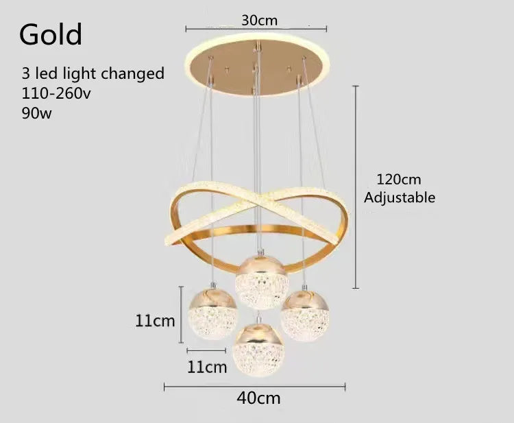 Modern LED Crystal Chandelier - LM1129